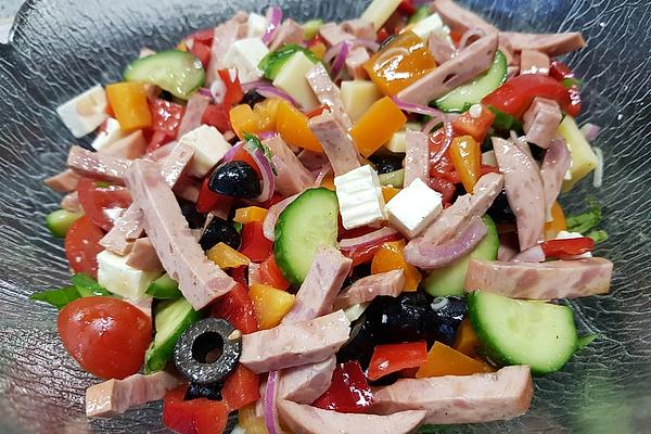 Colorful Party Cheese Salad