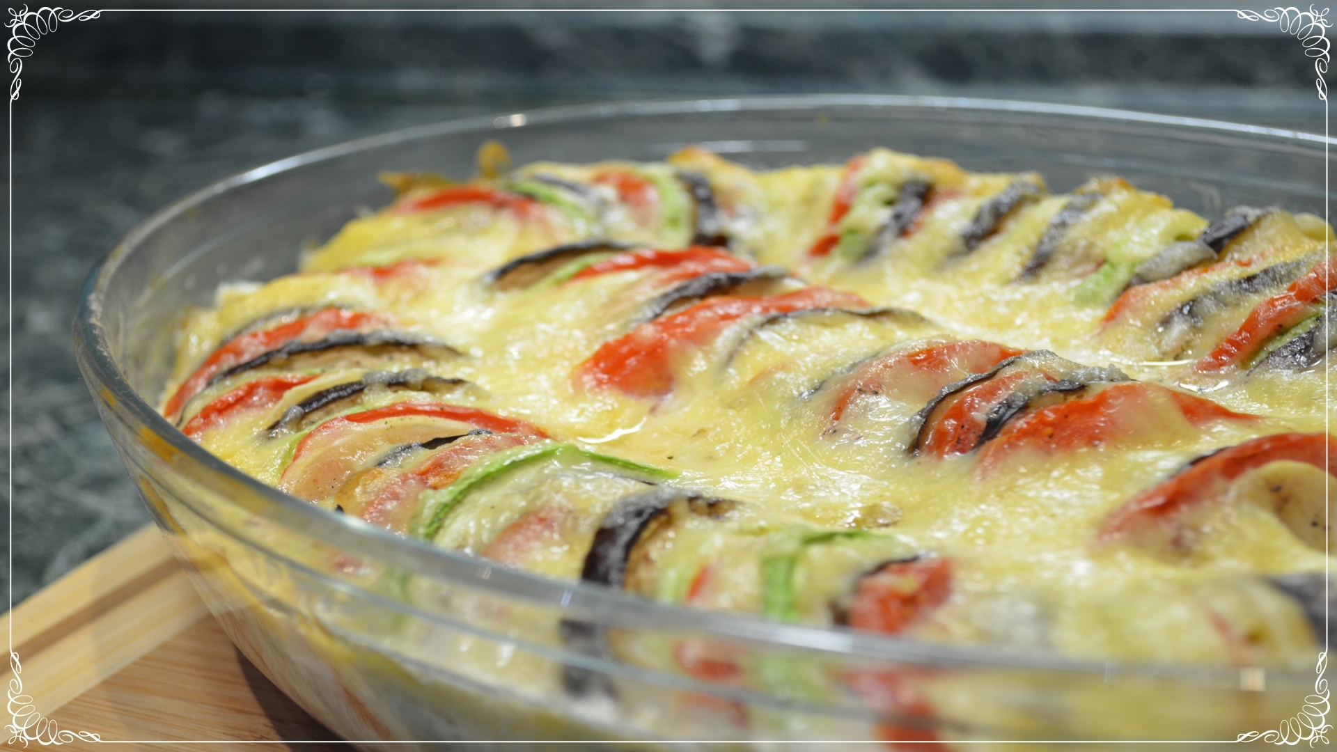 Ratatouille with Cheese Sauce