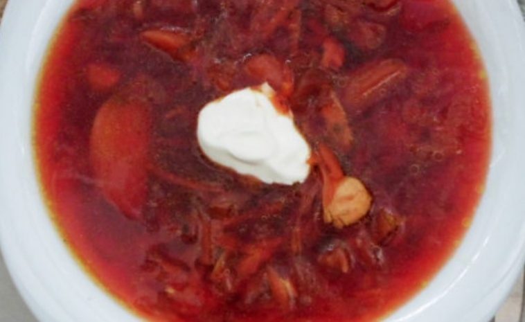 Chicken Broth Borscht