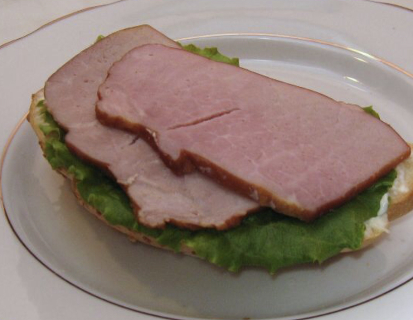 Then two slices of ham