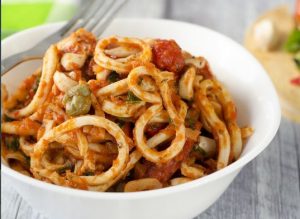 Squid in Tomato Sauce