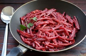 Beets Stewed in Sour Cream