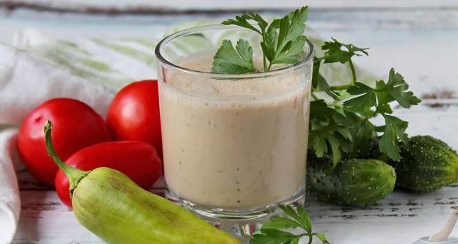 Vegetable Smoothie with Onions and Garlic