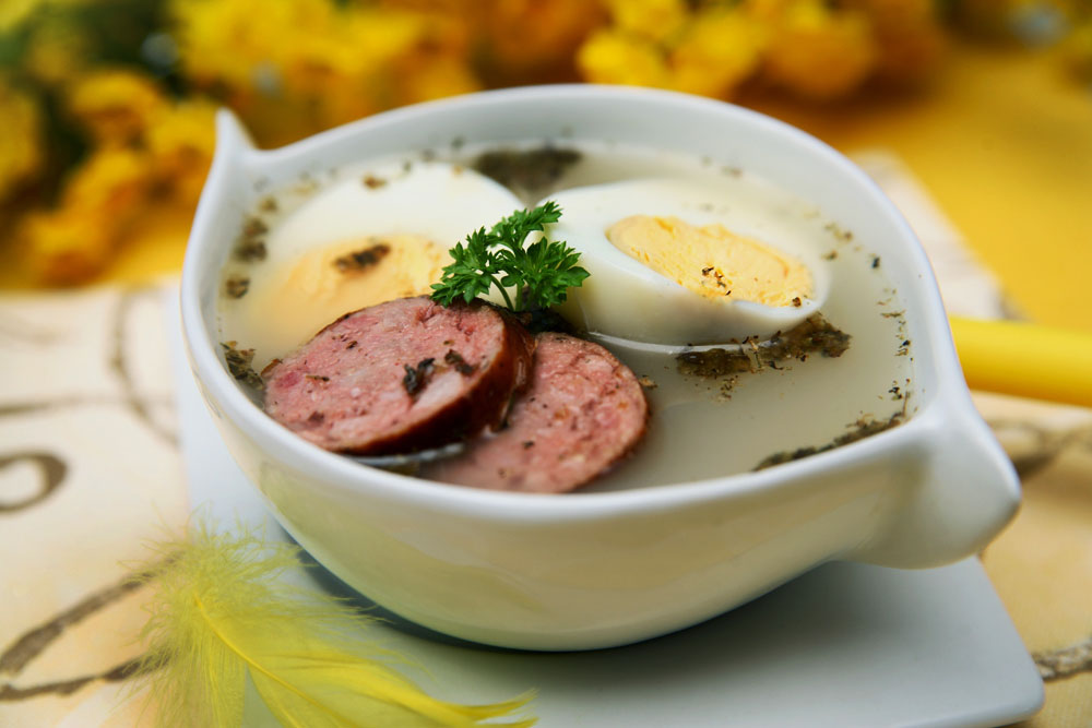 Rye sourdough soup (Żur, Żurek)  