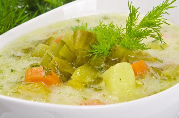 Cucumber soup (Ogórkowa)  