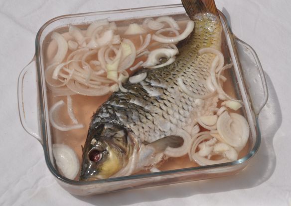 Grilled Carp in Onion Marinade