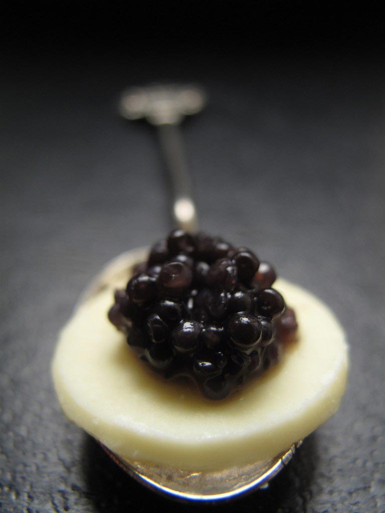 Black caviar + white chocolate