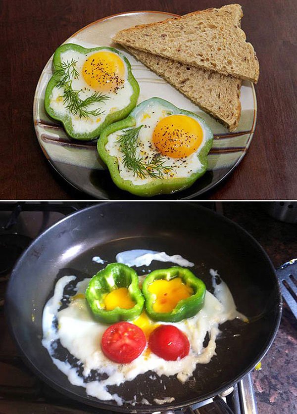 Oh, it’s just the coating on the frying pan so that everything sticks.