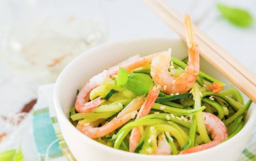 Shrimp + zucchini