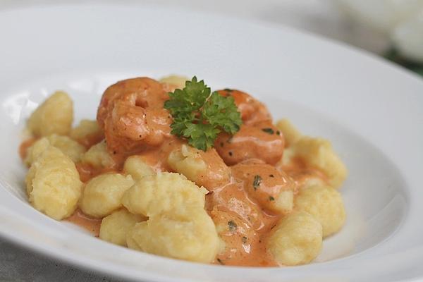 1Gnocchi with Scampi