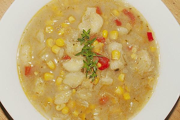 African Banana Soup with Corn and Chili
