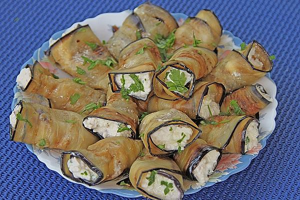 Antipasti À La Jasmine Eggplant Rolls