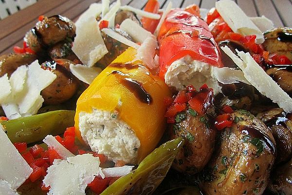 Antipasti – Peppers Stuffed with Cream Cheese