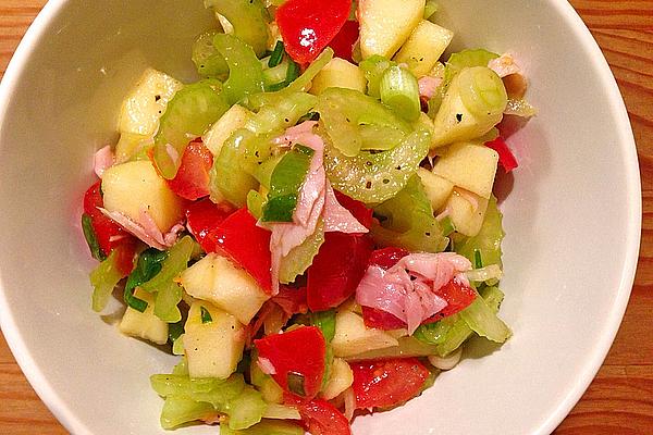 Apple and Celery Salad with Cherry Tomatoes