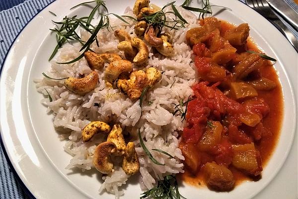 Apricot and Tomato Ragout with Spicy Rice