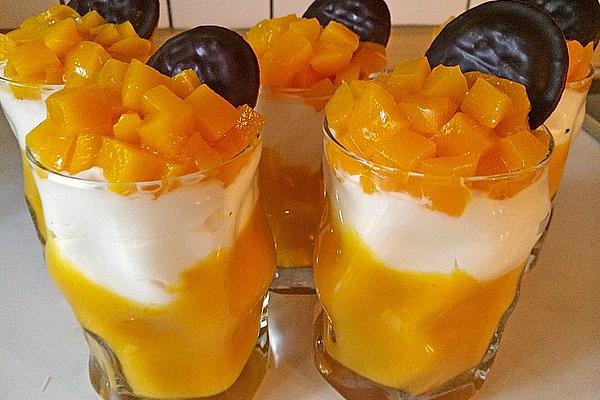 Apricot Puree with Curd Topping