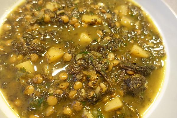 Armenian Aveluk Soup with Lentils