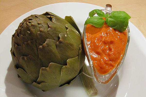 Artichokes with Paprika Dip