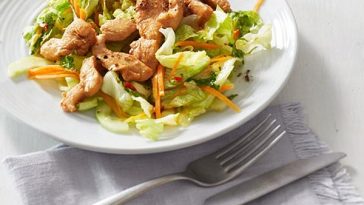 Asian Romaine Lettuce with Chicken Breast
