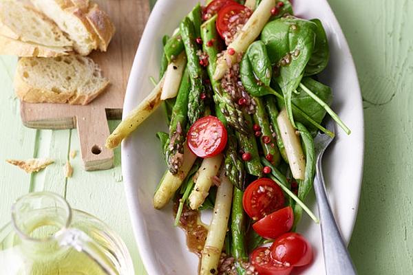 Asparagus and Spinach Salad