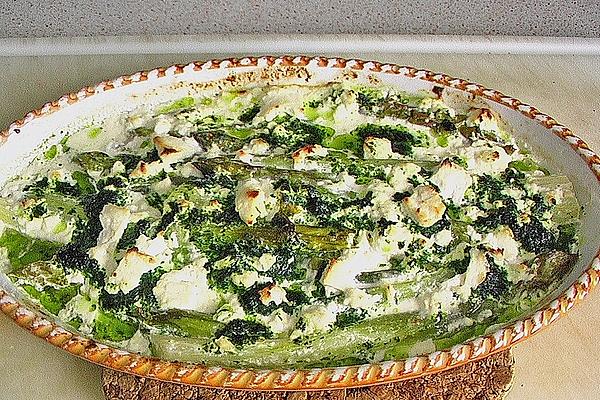 Asparagus Baked with Goat Ricotta