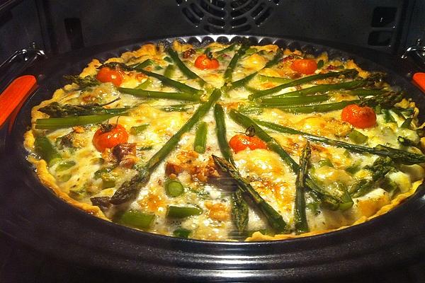 Asparagus Quiche with Goat Cheese