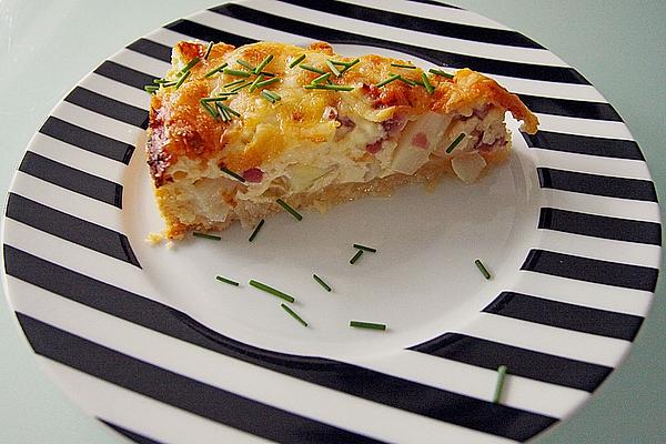 Asparagus Quiche with Ham