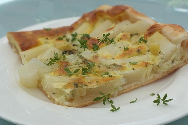 Asparagus Quiche with Puff Pastry