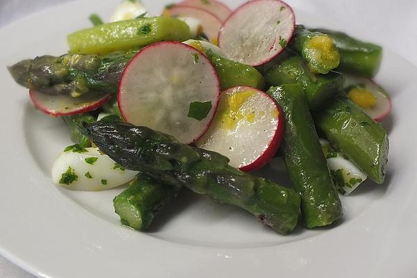 Asparagus Salad with Radishes and Egg