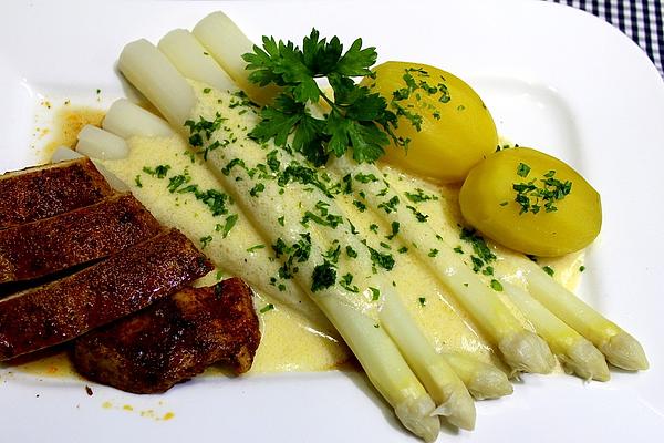 Asparagus with Cream Sauce