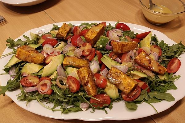 Autumn Salad with Roasted Sweet Potatoes