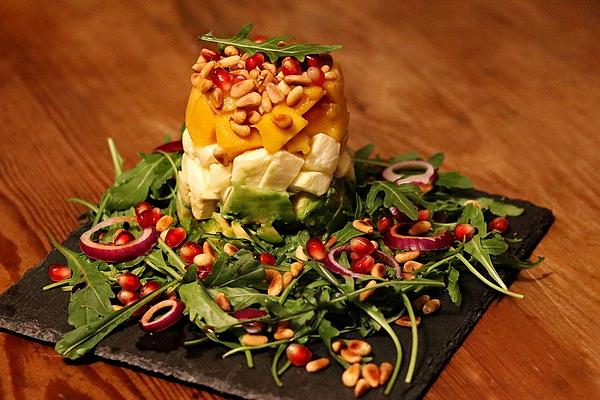 Avocado and Mozzarella Salad with Mango