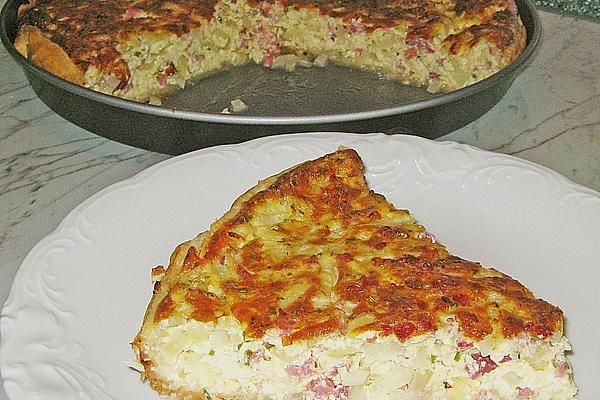 Bacon and Onion Cake with Puff Pastry