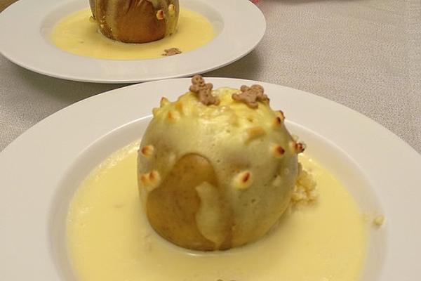 Baked Apples with Quark and Almond Filling