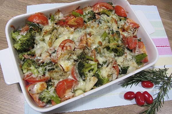 Baked Broccoli with Tomatoes