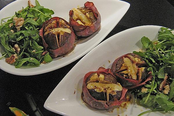 Baked Figs Wrapped in Ham