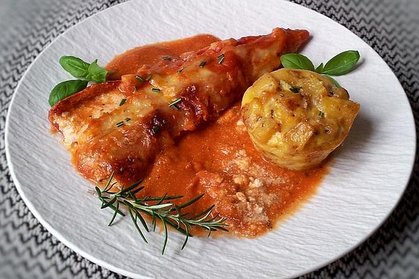 Baked Pointed Peppers with Cheese Filling