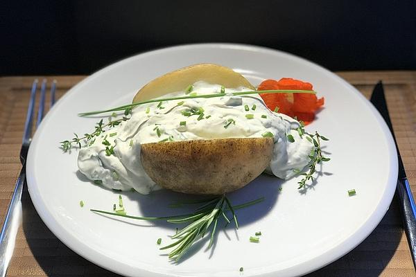 Baked Potatoes with Herb Quark