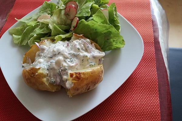 Baked Potatoes with Spring Quark