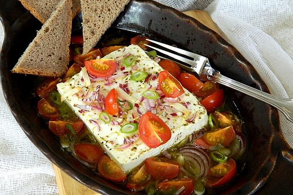 Baked Sheep Cheese `Greek Style`