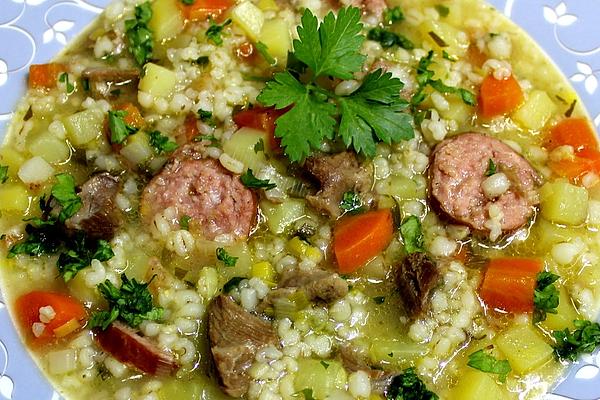 Barley Soup with Beef