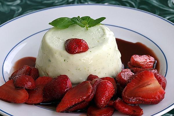 Basil – Curd Mousse with Balsamic – Strawberries