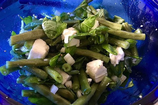 Bean Salad with Feta and Basil