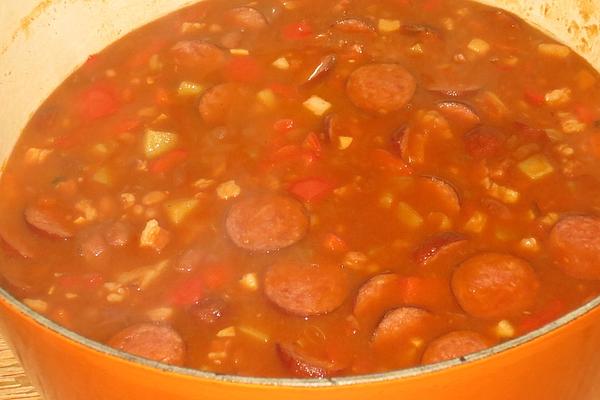 Bean Stew with Cabanossi