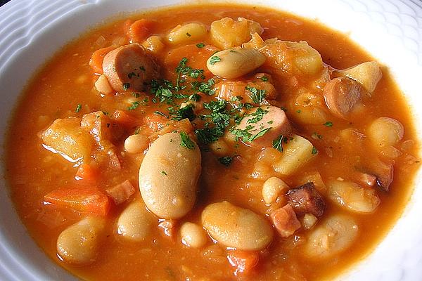 Bean Stew with Sausages and Potatoes