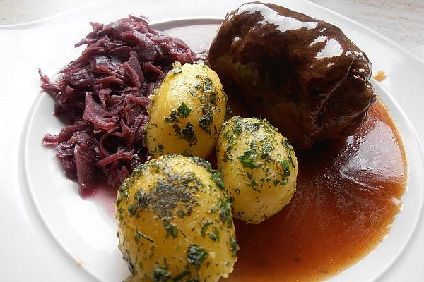 Beef Roulades in Red Wine