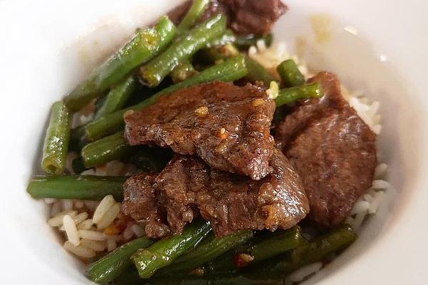 Beef with Green Beans, Spicy