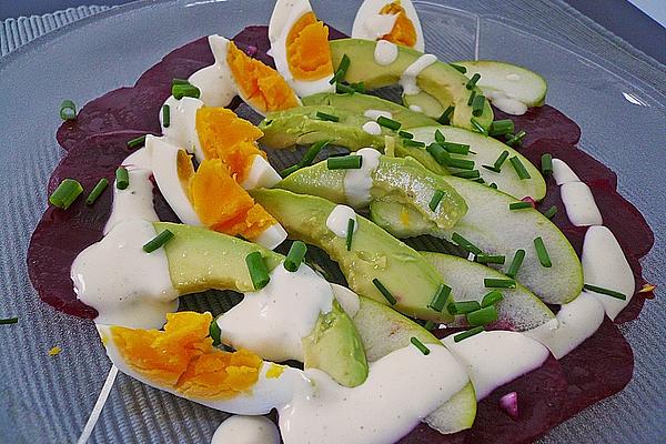 Beetroot and Avocado Egg Salad