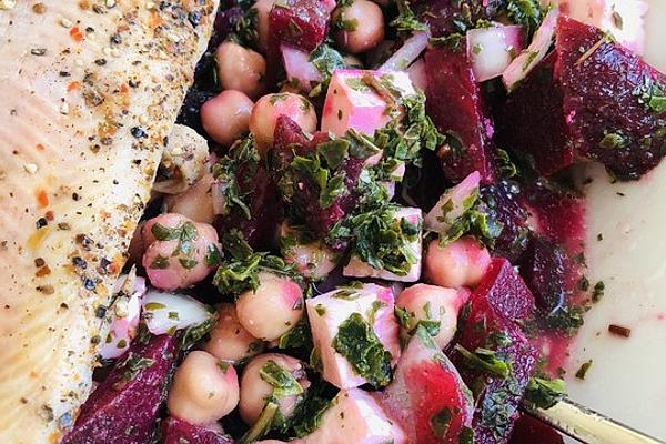Beetroot and Chickpeas Salad