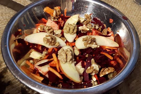 Beetroot, Apple and Carrot Salad